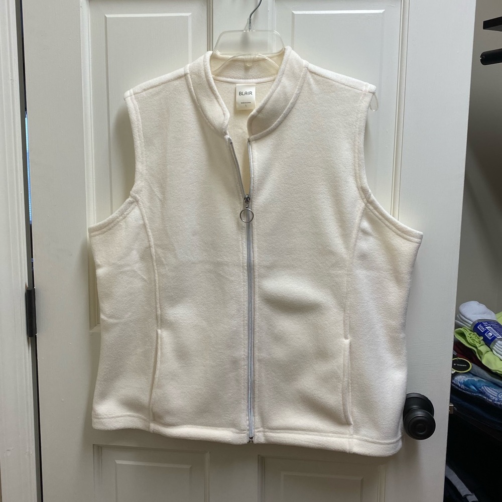 Ivory Fleece Vest
